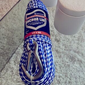 Braided Anchor Line with Hook 1/4 X 100ft